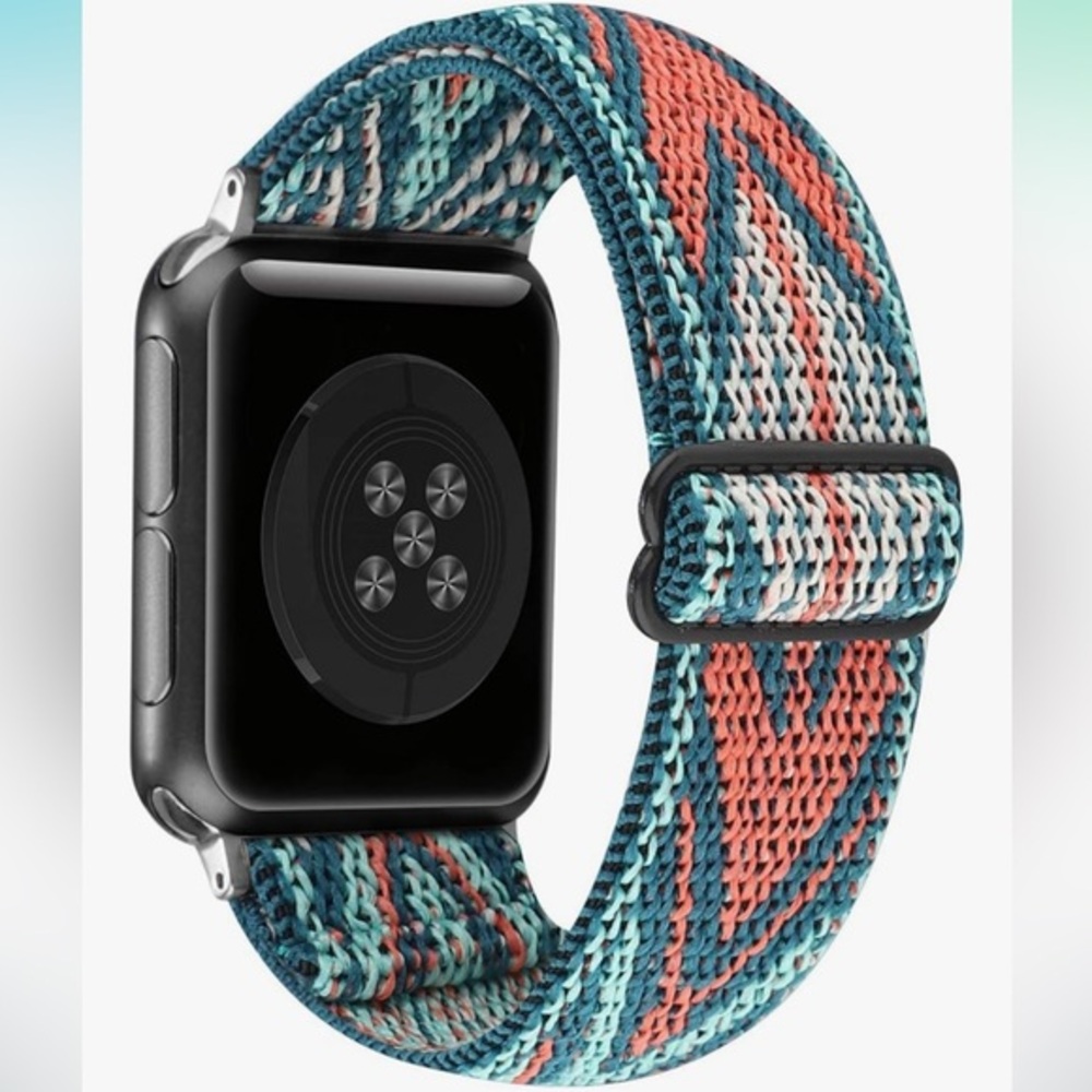 Boho Apple Watch band, 38/40/41/42mm nylon elastic stretchy, great condition!